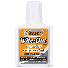 Load image into Gallery viewer, BIC Wite-Out Quick Dry Correction Fluid - 3 Pack (BICWOFQD324)