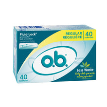 Load image into Gallery viewer, o.b. Applicator Free Digital Tampons, Regular – 40 Count