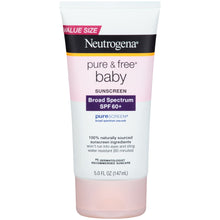 Load image into Gallery viewer, Neutrogena Pure and Free Baby Sunscreen Lotion Broad Spectrum SPF 50, 5 Fl. Oz