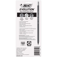 Load image into Gallery viewer, BIC Evolution Cased Pencil, #2 Lead, Gray Barrel, 24-Count