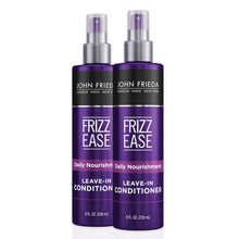 Load image into Gallery viewer, John Frieda Frizz Ease Daily Nourishment Conditioner, Leave-in Conditioner for Frizz-prone Hair, 8 Ounce (Pack of 2), with Vitamin A, C, and E