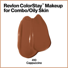 Load image into Gallery viewer, Revlon ColorStay Liquid Foundation Makeup for Combination/Oily Skin SPF 15, Longwear Medium-Full Coverage with Matte Finish, Cappuccino (410), 1.0 oz
