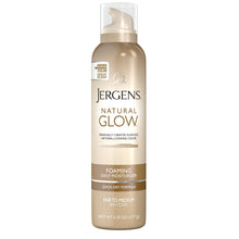 Load image into Gallery viewer, Jergens Natural Glow Foaming Daily Moisturizer for Body, Fair to Medium Skin Tones, 6.25 Ounces