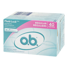 Load image into Gallery viewer, o.b. Regular Absorbency Tampons, 40 Count