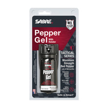 Load image into Gallery viewer, SABRE RED Tactical Pepper Gel with Belt Holster – Gel is Safer – Maximum Police Strength Gel  EXPIREDOC Spray, Quick Access Flip Top, 18-foot (5.5 m) Range, 18 Bursts – Designed for Security Personnel EXPIRED