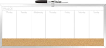 Load image into Gallery viewer, The Board Dudes 7.5" x 18" Combo Dry Erase Weekly Planner and Cork Board (DDY04)