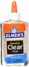 Load image into Gallery viewer, Elmer's E305  Washable School Glue, 5 oz Bottle, 4 Pack, Clear