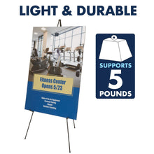 Load image into Gallery viewer, Quartet Easel, Instant Easel Stand, 63", Tripod Base, 6-Pack (S29E)