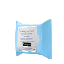 Load image into Gallery viewer, Neutrogena Makeup Remover Cleansing Facial Towelettes, Daily Gentle Face Wipes to Remove Oil, Dirt, &amp; 99.3% of Makeup, Safe for Sensitive Eyes, Alcohol Free Wipes in Resealable Pack, 21 ct (Pack of 3)