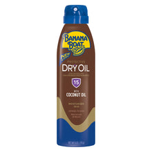 Load image into Gallery viewer, Banana Boat Protective Dry Oil Reef Friendly Sunscreen Spray with Coconut Oil, Broad Spectrum SPF 15, 6 Ounces - Pack of 3