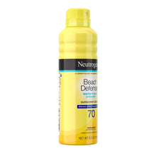Load image into Gallery viewer, Neutrogena Beach Defense Spray Sunscreen with Broad Spectrum SPF 70, Fast Absorbing Sunscreen Body Spray Mist, Water-Resistant &amp; Oil-Free UVA/UVB Sun Protection, 6.5 oz