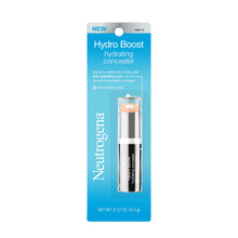 Load image into Gallery viewer, Neutrogena Hydro Boost Hydrating Concealer Stick for Dry Skin, Oil-Free, Lightweight, Non-Greasy and Non-Comedogenic Cover-Up Makeup with Hyaluronic Acid, 10 Fair, 0.12 Oz