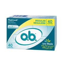 Load image into Gallery viewer, o.b. Applicator Free Digital Tampons, Regular – 40 Count