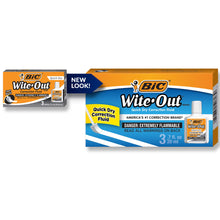 Load image into Gallery viewer, BIC Wite-Out Quick Dry Correction Fluid - 3 Pack (BICWOFQD324)