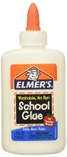 Load image into Gallery viewer, Elmers Washable No-Run School Glue, 4 oz, 4 bottles (E304)