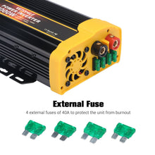 Load image into Gallery viewer, VETOMILE 1000W Power Inverter DC 12V to 110V AC Car Inverter with 2.1A Dual USB Car Adapter