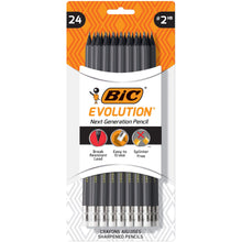 Load image into Gallery viewer, BIC Evolution Cased Pencil, #2 Lead, Gray Barrel, 24-Count