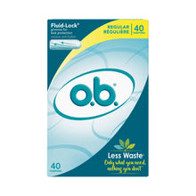 Load image into Gallery viewer, o.b. Applicator Free Digital Tampons, Regular – 40 Count