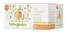 Load image into Gallery viewer, Babyganics Ultra Absorbent Diapers, Size 5, 88 Count