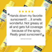Load image into Gallery viewer, Neutrogena Beach Defense Spray Sunscreen with Broad Spectrum SPF 70, Fast Absorbing Sunscreen Body Spray Mist, Water-Resistant &amp; Oil-Free UVA/UVB Sun Protection, 6.5 oz