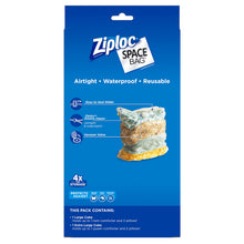 Load image into Gallery viewer, Ziploc Reusable Clothes Storage Bags, 2 Piece Cube Combo Vac Bags, 1 Large Cube, 1 XL Cube, Space Bags