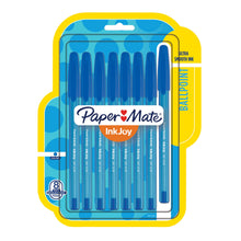 Load image into Gallery viewer, Paper Mate InkJoy 100ST Ballpoint Pens, Medium Point, Blue, 8 Pack (1961305)