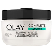 Load image into Gallery viewer, Face Moisturizer by Olay, Complete All Day Moisture Face Cream with Sunscreen, SPF 15, Sensitive Skin, 2.0 fl. oz. (Pack of 3)