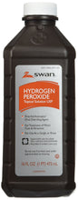 Load image into Gallery viewer, Swan Hydrogen Peroxide Solution 16 Oz First Aid Antiseptic Oral Debriding Agent 2 Pack