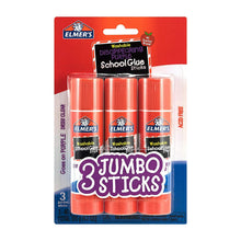 Load image into Gallery viewer, Elmers E579 Jumbo Disappearing Purple School Glue Stick, 1.4 Ounce, 3 Packs of 3 Sticks, 9 Sticks Total