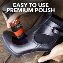 Load image into Gallery viewer, KIWI Instant Shine &amp; Protect Liquid Shoe Polish, Brown, 1 Bottle with Sponge Applicator, 2.5 oz