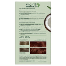 Load image into Gallery viewer, Clairol Natural Instincts Semi-Permanent, 6RR Light Red, Caribbean Mahogany, 1 Count