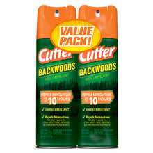 Load image into Gallery viewer, Cutter 96282 HG-96282 2-Pack Backwoods Aerosol Insect Repellent, 6-Ounce, 6 oz-2 Count