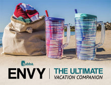 Load image into Gallery viewer, Bubba Envy Insulated Tumbler with Straw, 48oz-Ideal Travel Mug with Handle that is Impact, Stain, Sweat, and Odor Resistant-Insulated Water Bottle to Take on the Go- Luau with Bubble Graphic