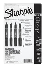 Load image into Gallery viewer, Sharpie Pro Permanent Marker, Fine Point, Black, 4-Count Marker (2018323)