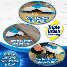 Load image into Gallery viewer, Hurricane Spin Broom by BulbHead - As Seen on TV- Original Lightweight. Cordless Spinning Broom for Sweeping Hard Surfaces like Wood, Tile, and Laminate