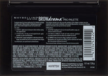 Load image into Gallery viewer, Maybelline New York Brow Drama Pro Eyebrow Palette, Soft Brown, 0.1 oz.
