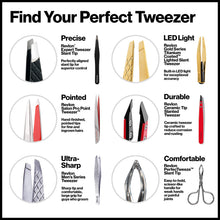 Load image into Gallery viewer, REVLON Expert Slant Tip Tweezer, Stainless Steel Hair Removal Makeup Tool