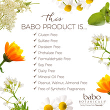 Load image into Gallery viewer, Babo Botanicals Soothing Baby Diaper Cream Perservative and Mineral Oil Free, Oatmilk &amp; Calendula, 3 Ounce