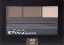 Load image into Gallery viewer, Maybelline New York Brow Drama Pro Eyebrow Palette, Deep Brown, 0.1 oz.