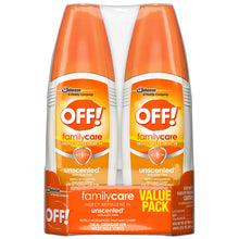 Load image into Gallery viewer, OFF! FamilyCare Insect Repellent IV Unscented, 6 oz (Pack - 1)