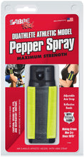 Load image into Gallery viewer, SABRE RED Pepper Spray - Police Strength - Duathlete with Adjustable Arm Band (1.8 oz) EXPIRED