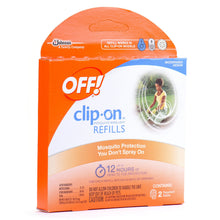 Load image into Gallery viewer, OFF! Clip-On Mosquito Repellent Refill, Works on All OFF! Brand Clip-On Repellent Units, 2 Count