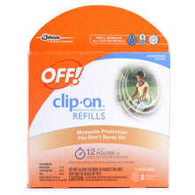Load image into Gallery viewer, OFF! Clip-On Mosquito Repellent Refill, Works on All OFF! Brand Clip-On Repellent Units, 2 Count