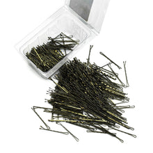 Load image into Gallery viewer, Conair Secure Hold Bobby Pins, Brown, Tub of 500 Hairpins