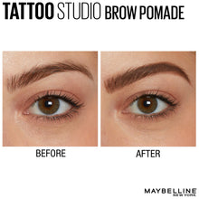Load image into Gallery viewer, Maybelline New York Tattoostudio Brow Pomade Long Lasting, Buildable, Eyebrow Makeup, Auburn, 0.106 Ounce
