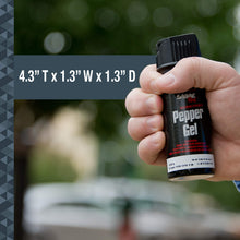 Load image into Gallery viewer, SABRE RED Tactical Pepper Gel with Belt Holster – Gel is Safer – Maximum Police Strength Gel  EXPIREDOC Spray, Quick Access Flip Top, 18-foot (5.5 m) Range, 18 Bursts – Designed for Security Personnel EXPIRED