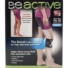 Load image into Gallery viewer, Be-ACTIVE Braces Beactive Acupressure for Sciatica Pain As Seen on TV- Set of 2 Braces, Black/Blue