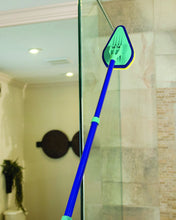 Load image into Gallery viewer, Clean Reach Deluxe Power Scrubber Bathtub Cleaner and Kitchen Brush with Metal Handle, Blue, Yellow, Green