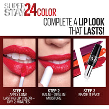 Load image into Gallery viewer, Maybelline SuperStay 24 2-Step Liquid Lipstick Makeup, Lasting Lilac, 1 kit