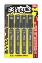 Load image into Gallery viewer, Sharpie Pro Permanent Marker, Fine Point, Black, 4-Count Marker (2018323)